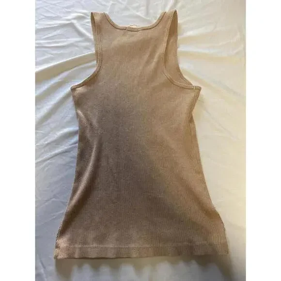 Y2K Big Flirt Brown Ribbed Tank Top with Baby Girl 10 Graphic - Picture 5 of 6